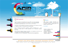 Tablet Screenshot of agir-imprimerie.com